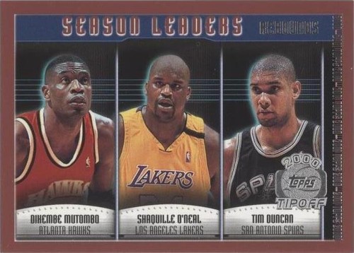 2000-01 Topps Tip-Off - Dikembe Mutombo/Shaquille O'Neal/Tim Duncan #137