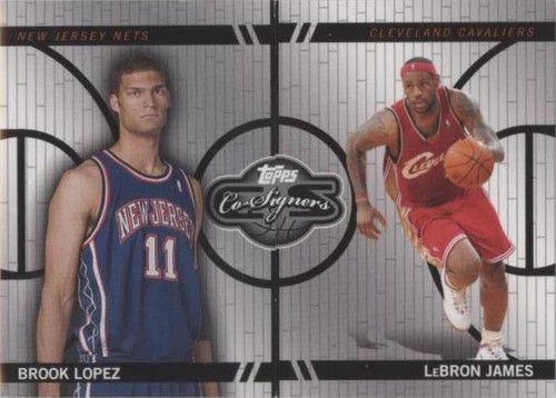 2008-09 Topps Co-Signers - LeBron James/Brook Lopez #CF-6-46