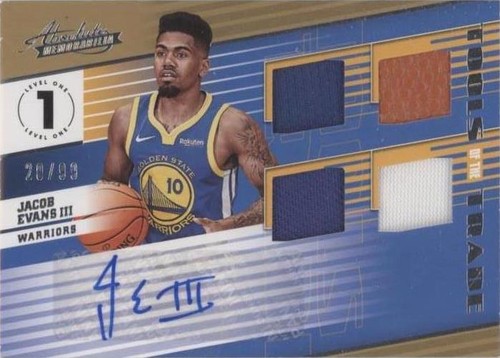 2018-19 Panini Absolute Memorabilia - Jacob Evans III #T4-JEV