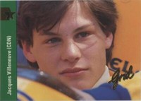 1992 Grid Motorcard Formula 1 - Jacques Villeneuve #172
