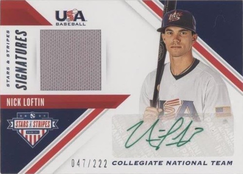 2020 Panini USA Baseball Stars & Stripes - Nick Loftin #SSS-NL