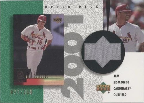 2002 Upper Deck Authentics - Jim Edmonds #R-JE