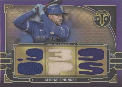 2022 Topps Triple Threads - George Springer #TTR-GS