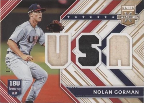 2018 Panini Elite Extra Edition - Nolan Gorman #USAM-NG