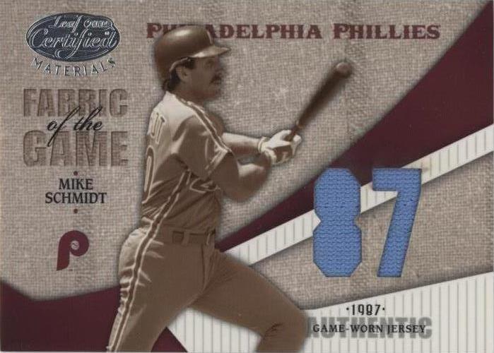 Materiales certificados Leaf 2004 - Mike Schmidt #FG-78