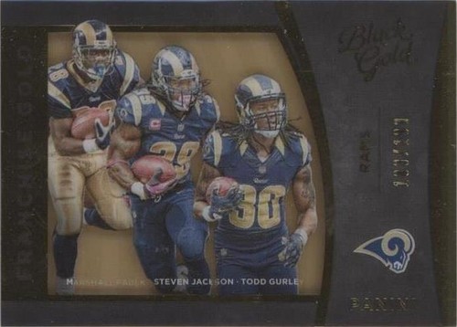 2015 Panini Black Gold Marshall Faulk Steven Jackson Todd Gurley II #FG-14