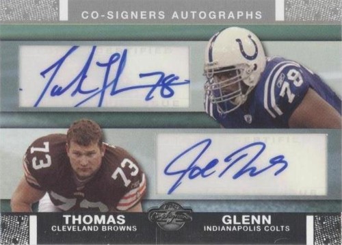 2007 Topps Co-Signers Joe Thomas Tarik Glenn #CSA-GT