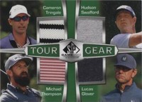 2024 SP Game Used - Cameron Tringale Hudson Swafford Lucas Glover #TG4-GTST