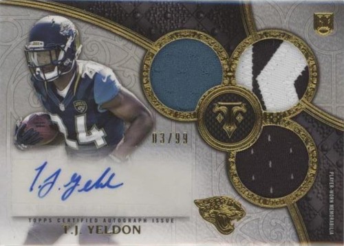 2015 Topps Triple Threads T. J. Yeldon #172