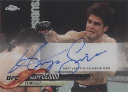 2018 Topps Chrome UFC - Henry Cejudo #FA-HC