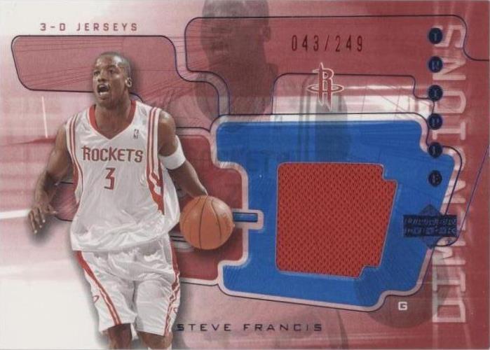 2003-04 Upper Deck Triple Dimensions - Steve Francis #3DJ20