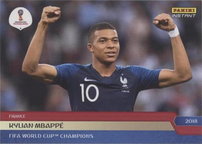 2018 Panini Instant World Cup Kylian Mbappé #292