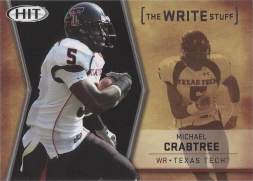2009 SAGE Hit Michael Crabtree #WS 1