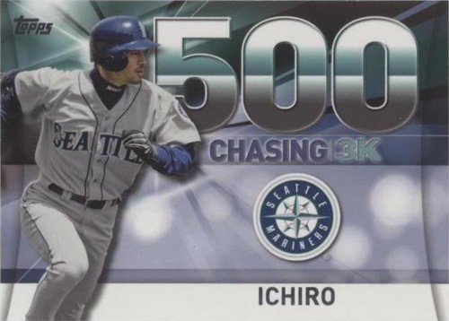 2016 Topps Ichiro イチロー ロゴピン メダリオン マリナーズ Ichiro 2016 Topps Baseball Chasing 3K Seattle Mariners #3000