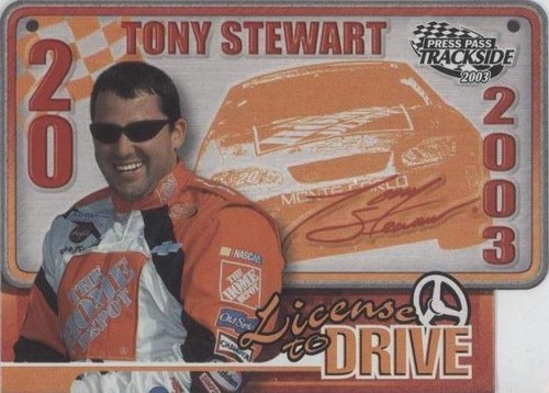 2003 Press Pass Trackside - Tony Stewart #LD 18