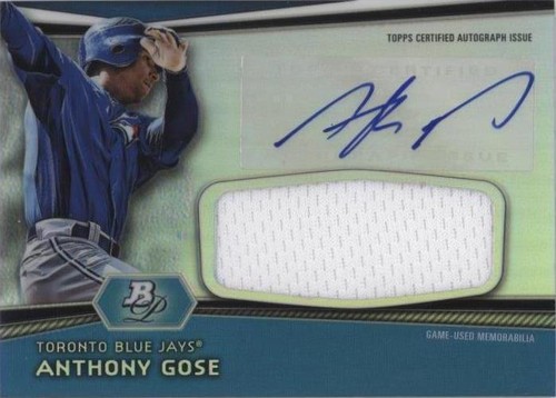 2012 Bowman Platinum - Anthony Gose #AJR-AG