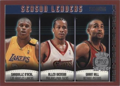 2000-01 Topps Tip-Off - Allen Iverson/Shaquille O'Neal/Grant Hill #135