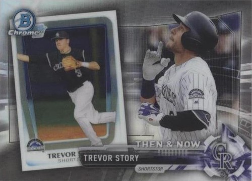 2016 Topps Chrome - Rookie Autographs Trevor Story GREEN /99
