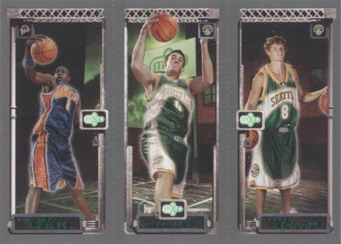 2003-04 Topps Rookie Matrix - Mickael Pietrus/Luke Ridnour/Nick Collison #124-122-121