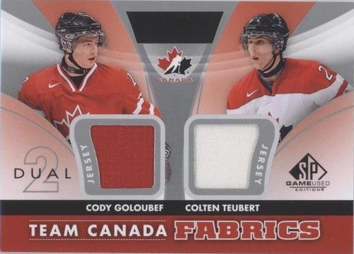 2012-13 SP Game Used Edition - Cody Goloubef Colten Teubert #TC-28