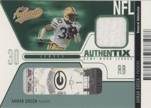 2004 Fleer Authentix Ahman Green #JA-AG
