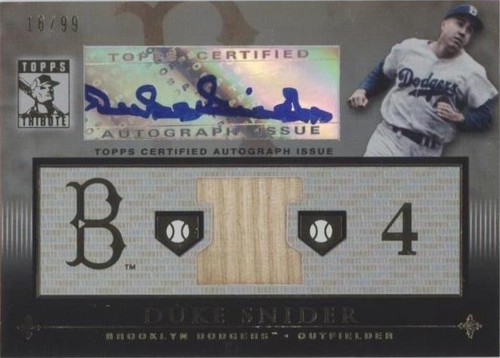 2010 Topps Tribute - Duke Snider #TAR-DSN