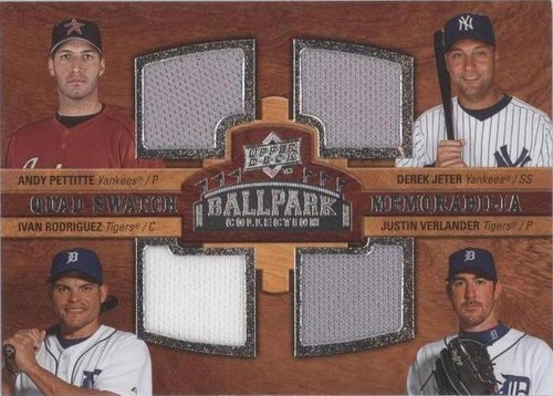 2008 Upper Deck Ballpark Collection - Andy Pettitte Derek Jeter Ivan Rodriguez #238