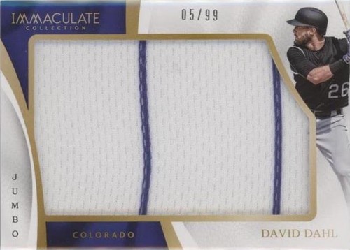 2017 Panini Immaculate Collection - David Dahl #IJ-DD
