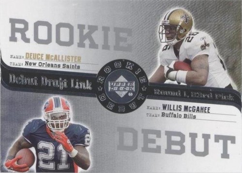2006 Upper Deck Rookie Debut Deuce McAllister Willis McGahee #DDL-70