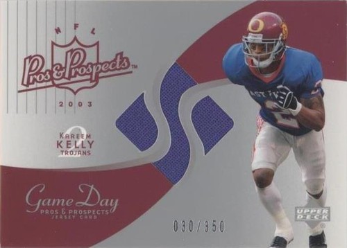 2003 Upper Deck Pros & Prospects Kareem Kelly #JC-KK