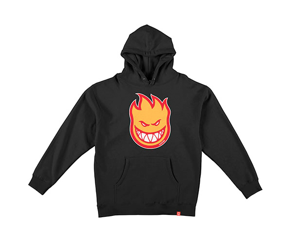 Spitfire Wheels Bighead Fill Black / Gold / Red Hooded Sweat