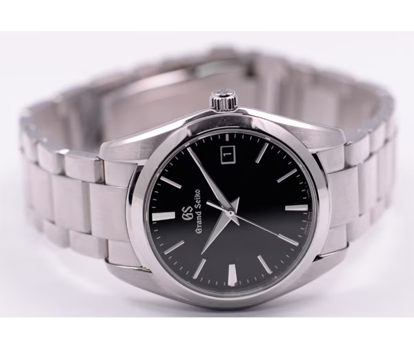 Pre-owned Grand Seiko Seiko Grand Heritage Collection Sbgx261 Black Quartz Stainless Steel Men's Watch