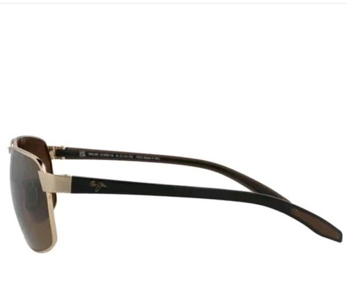 Pre-owned Maui Jim The Bird Polarized Sunglasses 835-16 Hcl Bronze Monel Metal Men In Gray