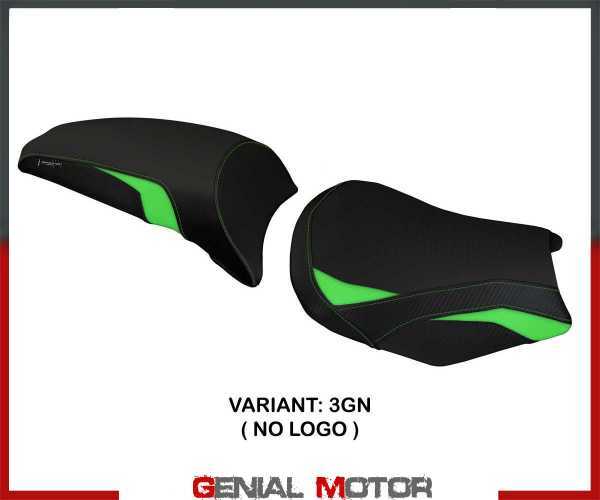 Housse De Selle Sihu Vert Gn T.I. Pour Kawasaki Ninja 650 2017 > 2023