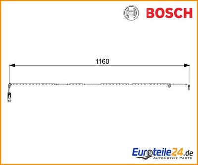 Warnkontakt, Bremsbelagverschleiß BOSCH 1987473055