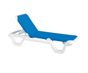 Grosfillex Marina Sling Chaise Lounge Us404006 2 Pack For Sale