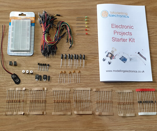 Basic Electronics tutorial booklet project starter kit