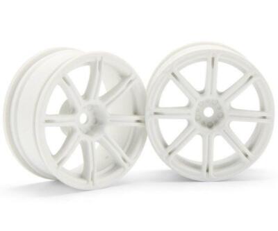 NEW HPI Sprint 2 Nitro RS4 Work Emotion XC8 Whl 26mm 6mm Offset White (2) 3304