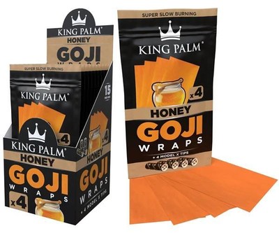 King Palm Wraps Goji Berry Blnt Wraps 15/4Pk