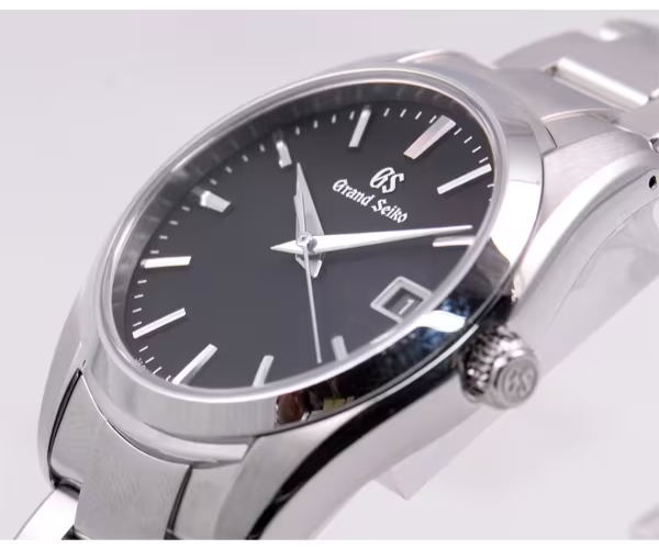 Pre-owned Grand Seiko Seiko Grand Heritage Collection Sbgx261 Black Quartz Stainless Steel Men's Watch