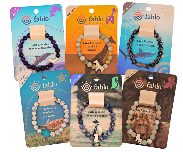 Fahlo Endangered Wild Animal Tracking Bracelet - Choose Your Animals