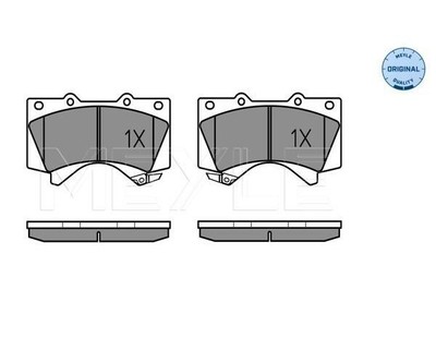 Bremsbelagsatz, Scheibenbremse MEYLE 0252438618/W für Toyota