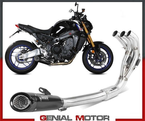 Mivv Complete full exhaust X-M5 Black Inox black for YAMAHA