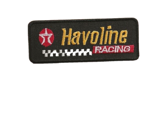 NEW 1 1/4 X 3 1/4 INCH HAVOLINE RACING IRON ON PATCH FREE SHIPPING