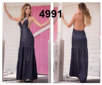 Vestido Colombiano REF. 4991 MAPALE  TALLA M  VESTIDO JEAN