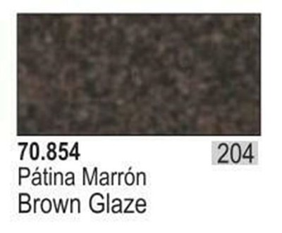 Vallejo Paint 17ml Bottle Brown Glaze Model Color