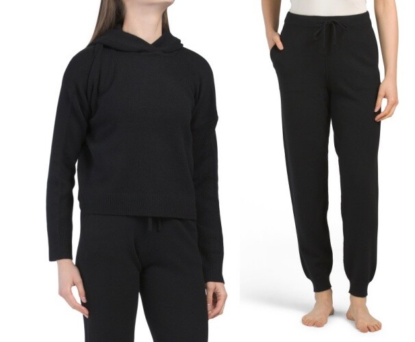 Theory - 新品未使用 Theory Lana Cash Cropped Hoody THEORY Cashmere Cropped Hoodie and Arleena Jogger Pant