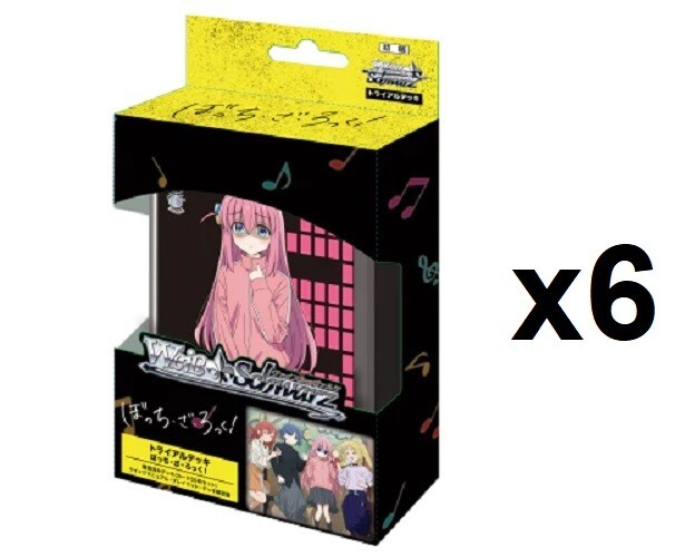 ЗАПЕЧАТАННЫЙ ДИСПЛЕЙ, 6-кратная пробная колода + Бокки-рок, японский Weiss Schwarz