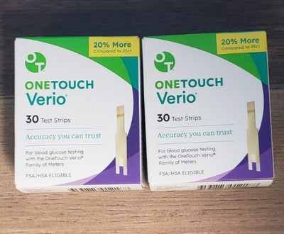 OneTouch Verio 60 Test Strips Value Pack Accuracy Lifescan 2025+* Free Shipping*
