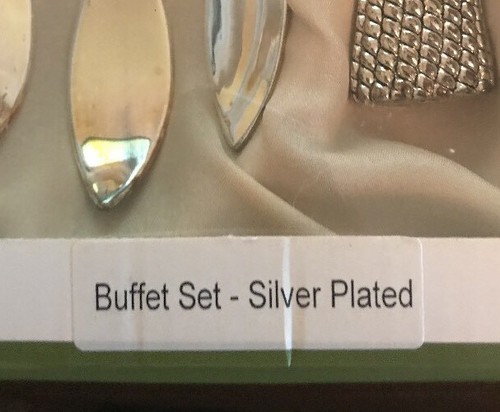 NEW GRACE TEA WARE SILVER PLATED SERVING FORK & SPOON SET L 9,5